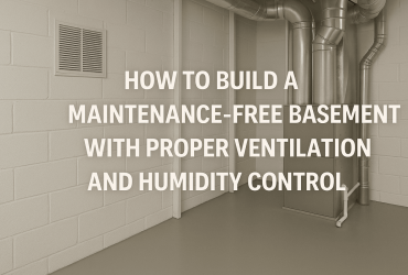 Maintenance-Free Basement With Smart Ventilation