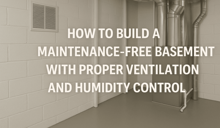 Maintenance-Free Basement With Smart Ventilation