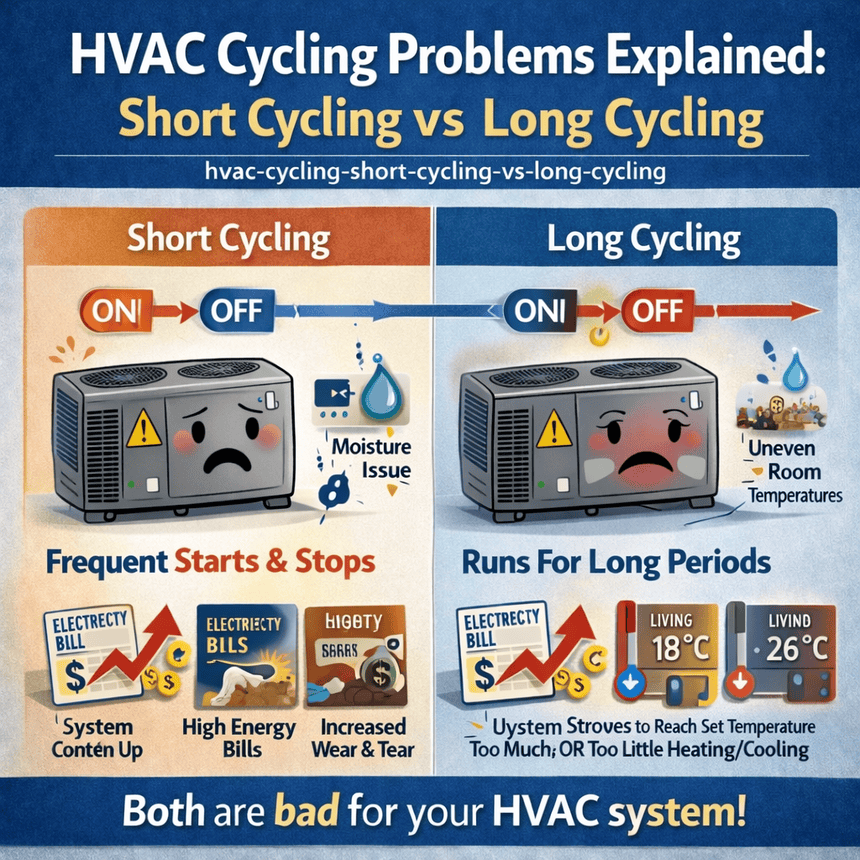 HVAC Cycling Problems Short Cycling vs Long Cycling