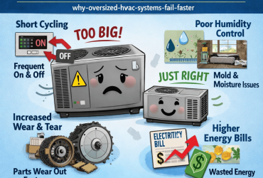 Why Oversized HVAC Systems Fail Faster Than Properly Sized Ones