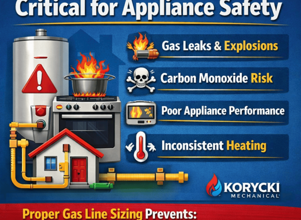 Learn why correct gas line sizing keeps appliances safe, efficient, and risk-free in your home. A small mistake can lead to big hazards.