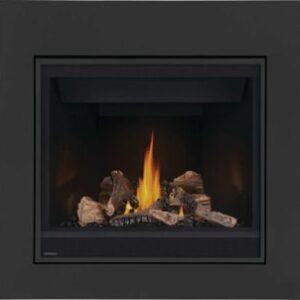 Continental CB36NTREA-1 Gas Fireplace, 36 in, Natural Gas, 18000 BTU, Black