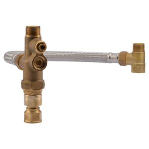 Cash Acme® 24832 Mixing Valve, 3/4 in, MNPT x FNPT x NPSH, 150 to 230 psi, 1 to 11 gpm, Bronze Body, For use with Heat Guard Tank Booster Pro Water Heaters