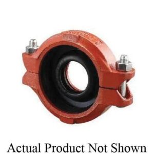 VSH Shurjoint® SJT770642PE 7706 Series Reducing Coupling, 4 x 2 in, Grooved, Cast Iron, Orange