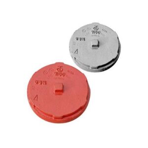 VSH Shurjoint® SJT716025P 7160 Series End Cap, 2-1/2 in, Grooved, Ductile Iron, Hot Dip Galvanized, Orange