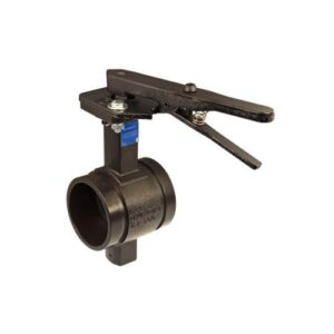 VSH Shurjoint® SJT300NL25T SJ-300N-L Butterfly Valve, 2-1/2 in, Grooved, Cast Iron Body, EPDM/NBR (Nitrile), Black