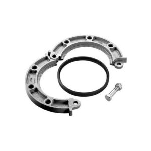 VSH Shurjoint® SJT70414GE Flange Adapter, 4 in, Grooved, Ductile Iron, Hot Dipped Zinc Galvanized