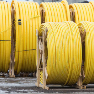 Polytubes 10515 PVC Tubing, 2 in x 492 ft, Yellow, Gas Distribution