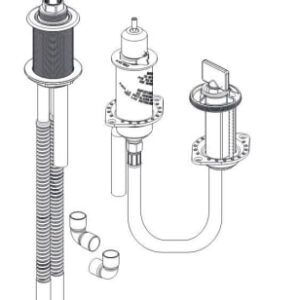 Delta® R3707 Roman Tub Rough-In Kit, 10 gpm, 1 Handle