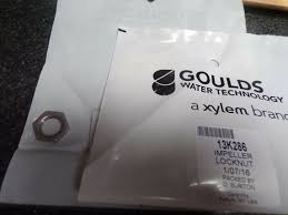 Goulds 13K286 Impeller Locknut, For use with RMCC R2/MCC Cast Iron Pump, 316 Stainless Steel
