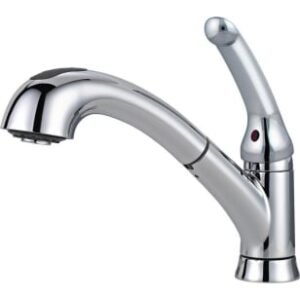 Delta® 469LF-TP Kitchen Pull Out Faucet, 1.8 gpm, Chrome, 1 Handle