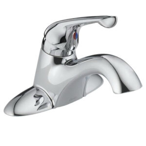 Delta® 536-TP-DST Classic Centerset Bathroom Faucet, Polished Chrome, Single Handle, 1.5 gpm