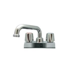 Waltec® 29W231 Centreset Laundry Faucet, Chrome, 2 Handles, 4 in Center