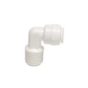 Boshart Industries PQC-ME0606 Plastic Quick Connect 90 deg Elbow, For use with 3/8 in Tube OD x MNPT, Acetal