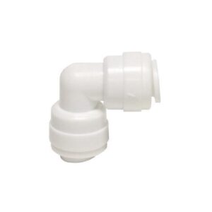 Boshart Industries PQC-E06 Plastic Quick Connect 90 deg Elbow, For use with 3/8 in Tube OD, Acetal