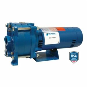 Goulds HSJ10N HSJ Convertible 2-Stage Jet Pump 30 to 50 gpm, 1-1/4 in NPT Inlet 1 in NPT Outlet, 1 Phase, 1 hp, Cast Iron
