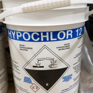ClearTech SH1213 Sodium Hypochlorite (Chlorine) 12%, NSF® - 60, 20L Pail