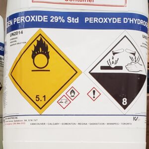 ClearTech HPS2922 Hydrogen Peroxide 29%, 22kg Non-Returnable Carboy