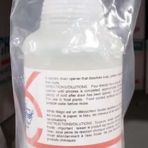 Chemfax™ CH122400.1L White Magic Drain Opener, 909 mL Bottle, White/Milky
