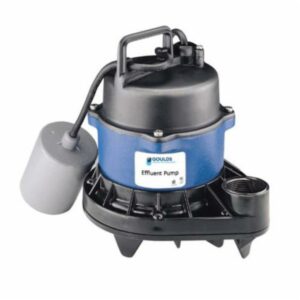 Goulds EP0411AC 3871 EP04 Submersible Effluent Pump, 60 gpm Max Flow, Up to 31 ft Max Head, 0.4 hp 115 V, 1