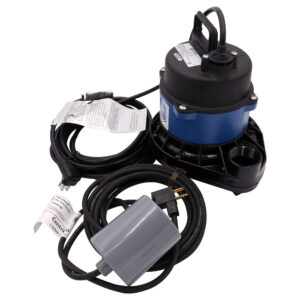Goulds EP0511AC 3871 EP05 Submersible Effluent Pump, 60 gpm Max Flow, Automatic, Up to 31 ft Max Head, 1/2 hp, 115 V, 1 Phase