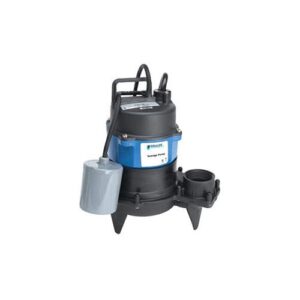 Goulds WW0511AC WW Series Submersible Sewage Pump, 1/2 hp, 115 V, 2 in NPT Outlet, Cast Iron, 15 A, 1 Phase