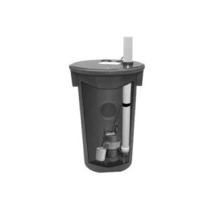 Goulds GWP2131 Wastewater Package System, 2 x 30 in Discharge Pipe, 2 in Solid Handling, 1/2 hp, 115 VAC, Single Phase, 1550 rpm Motor