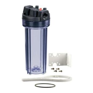 Boshart Industries 14FHK-SC-1007 Standard Filter Housing Kit, 11 gpm, 11.81 in H, 3/4 in FPT Port, 39 to 125 deg F, Clear