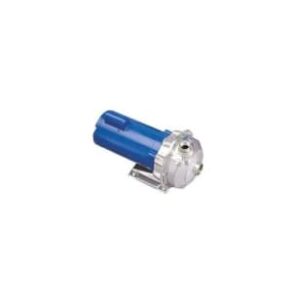 Goulds 2ST1G1F4-M01 NPE Centrifugal Pump, 1-1/2 in Inlet x 1-1/4 in Outlet, 115, 230 V, 1 Phase, Stainless Steel, 3500 rpm Motor, Blue/Silver