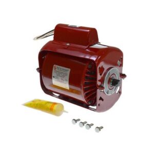 Bell & Gossett 111034 Circulating Pump Motor, Open Drip-Proof Enclosure, 1/12 hp, 115 VAC, 60 Hz, 1 Phase, 1725 rpm, Resilient Base Mount