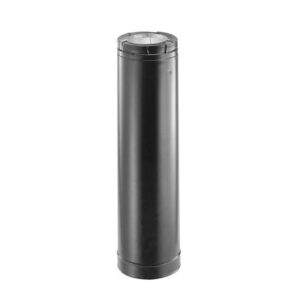 DuraVent® 46DVA-36B DirectVent Pro Chimney Pipe, 36 in L, Aluminum/Galvanized Steel, Black