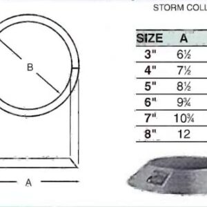 Belvent Manufacturing 110412 Storm Collar, 4 in Dia