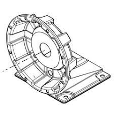 Goulds 1L80 Motor Adapter, For use with 1SN, 2SN, 3SN, 316L Stainless Steel