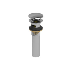 Riobel DB160C Push Drain With Overflow, Brass Drain, Chrome