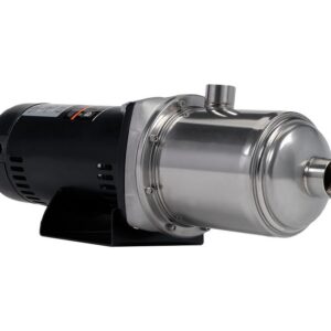 FPS 96061502 MH Series Booster Pump, 1 hp, 1-1/4 in FNPT Inlet 1-1/4 in FNPT Outlet, 115/230 VAC, 1 Phase, Stainless Steel, Horizontal Mount