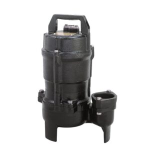 Tsurumi Pump 50UT2.4S UT/UTZ Electric Submersible Pump, 1.4 in Inlet x 2 in Outlet, 1 Phase, 1/2 hp, Gray Cast Iron/PRO Resin