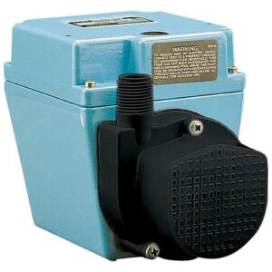 Little Giant® 504186 4E-34NT Oil-Filled Submersible Pump, 710 gph Flow Rate, 3/4 in FNPT Inlet 1/2 in MNPT Outlet, 1/12 hp, Epoxy Coated Die Cast Aluminum