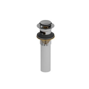 Riobel DB150C Push Drain With Overflow, Brass Drain, Chrome