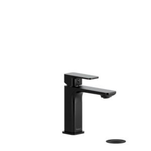 Riobel EQS01BK Equinox Lavatory Faucet, 1.2 gpm, 4-1/2 in H x Spout, 1 Handle, Pop-Up Drain, 1 Faucet Hole, Black