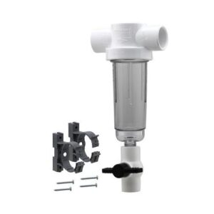 Boshart Industries 14SFHK-10 Vu-Flo "T" Sediment Filter Housing Kit, 1 to 25 gpm, 11.21 in H, 1 or 1-1/4 in Slip or Spigot Port, Up to 100 deg F, Clear