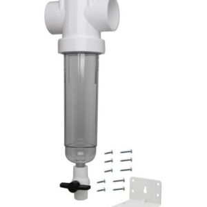 Boshart Industries 14SFHK-20 Vu-Flo "T" Sediment Filter Housing Kit, 18 to 100 gpm, 17.55 in H, 2 in Slip Port, Up to 100 deg F, Clear