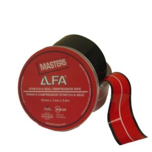 Oatey® RI-5-8A12 Stretch and Seal Compression Tape, 2 in W, 12 ft L, Silicone, Red