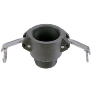 Green Line G65PB-150 Cam Lock, 1-1/2 in, MNPT, Polypropylene, Black