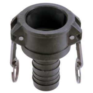 Green Line G65PC-150 Cam Lock, 1-1/2 in, Hose Shank, Polypropylene, Black