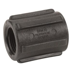 Banjo® RC100-075 Reducing Coupling, 1 x 3/4 in, FNPT x FNPT, Polypropylene, Black