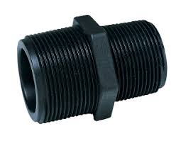 Norwesco® 62233 Reducing Pipe Nipple, 3/4 x 1/2 in, SCH 80, Glass Re-Enforced Polypropylene