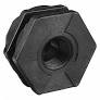 Banjo® TF050 Polypropylene Tank Fitting, 1/2 in, 1-5/8 in Hole, Glass Reinforced Polypropylene/EPDM
