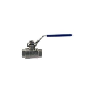 Boshart Industries SSBV1000-10 Stainless Steel Ball Valve With Locking Handle, 1 in, 1000 psi, FPT, 316 Stainless Steel Body, Full Port