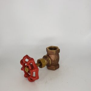 LynCar 8075100 Globe Valve, 1 in, PEX x FIP, Brass Body, Buna-N