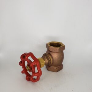 LynCar 8075112 Globe Valve, 1-1/2 in, PEX x FIP, Brass Body, Buna-N